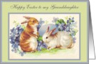 to my Granddaughter happy Easter card