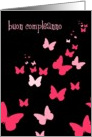 buon compleanno butterflies card