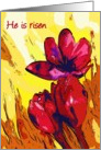 crocus He is risen card