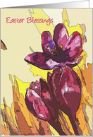 crocus Easter Blessings card