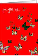 butterflies in my tummy red card