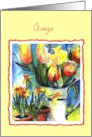 Grazie tulips card