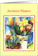 Joyeuses Pques tulips card