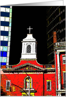 photo Church downtown Manhattan card