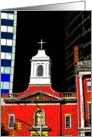 photo Church downtown Manhattan card