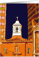 photo Church downtown Manhattan card