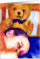 teddy bear and me card