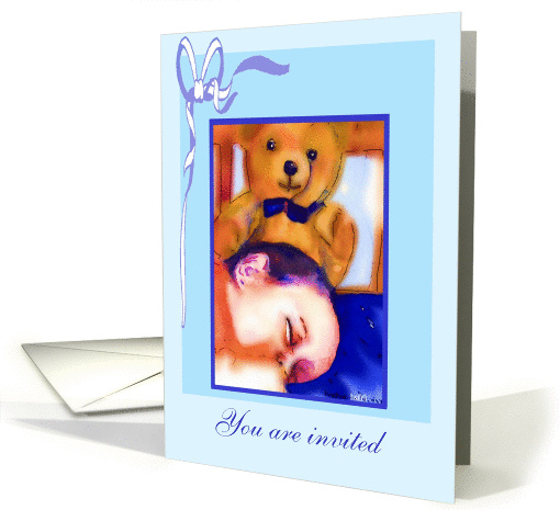 You are invited to a Christening card (371811)