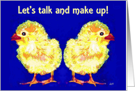 let’s make up - chicks card