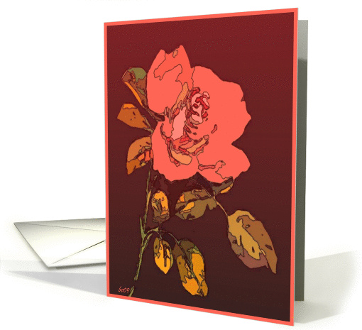 red rose blanc card (374916)