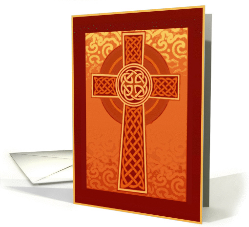 celtic cross irish blessing red card (385134)