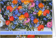 Easter Blessings, Spring Flowers card