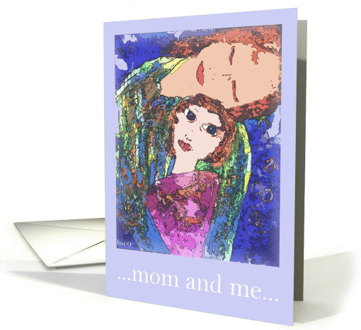mom and me silk painting card (396181)