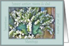 happy easter mom&dad, lily of the valley card