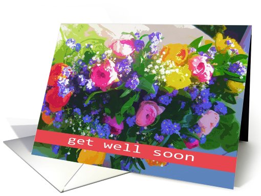 spring flowers bouquet card (400424)