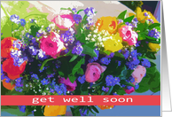 spring flowers bouquet card