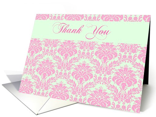 elegant graphic floral thank you sepia card (403660)