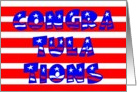 congratulations stars and stripes card