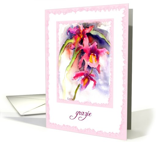 grazie orchids card (410704)