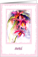 merci orchids card