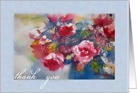 Thank you for your Hospitality, Peonies card