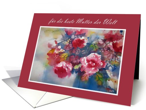 fr die beste Mutter der Welt Pfingstrosen card (414304)