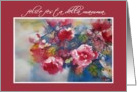 felice festa della mamma peonies card