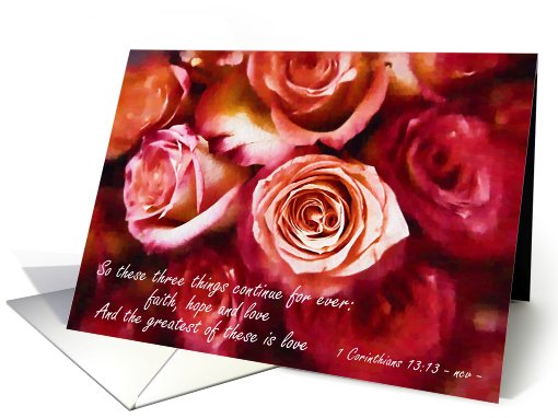 1 Corinthians 13 roses card (416912)