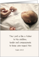 Christian Inspirational card, Psalm 103, God’s Love card