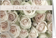 Thank you for your Friendship, Christian, Cream Roses card