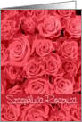 szczesliwa rocznica red roses card