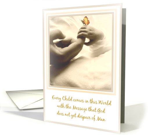 every child comes in this world card (431303)