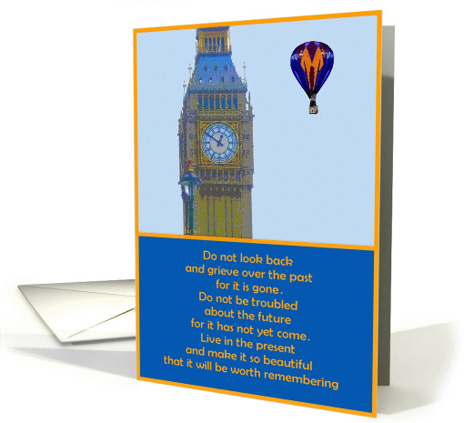 Recovery Encouragement, Do not grieve over the Past, card (436577)