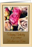 Happy Birthday to my wonderful Mother-in-Law, Roses card