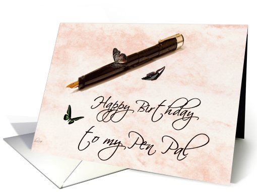 happy birthday to my pen pal card (453381)