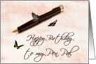 happy birthday to my pen pal card