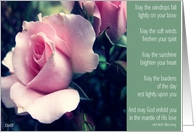 rose irish blessing card