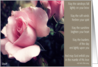 rose irish blessing beige card