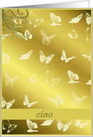 ciao butterflies card