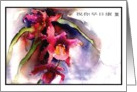 chinese get well soon orchid card