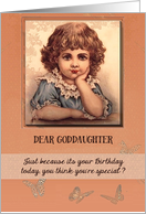 Happy Birthday to a special Goddaughter card