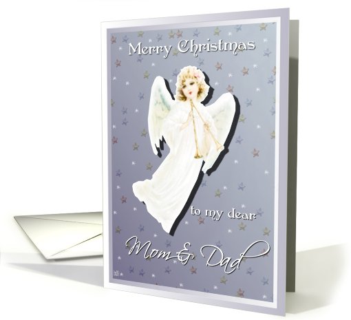 merry christmas to my dear mom & dad card (485041)