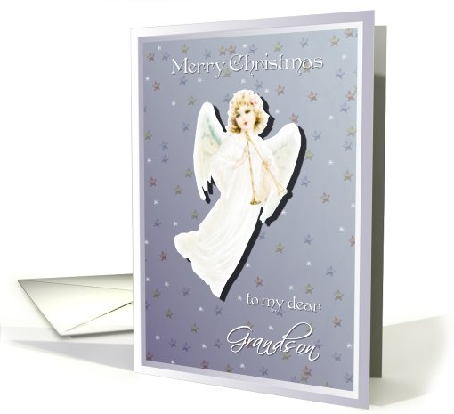 merry christmas to my dear grandson card (485104)