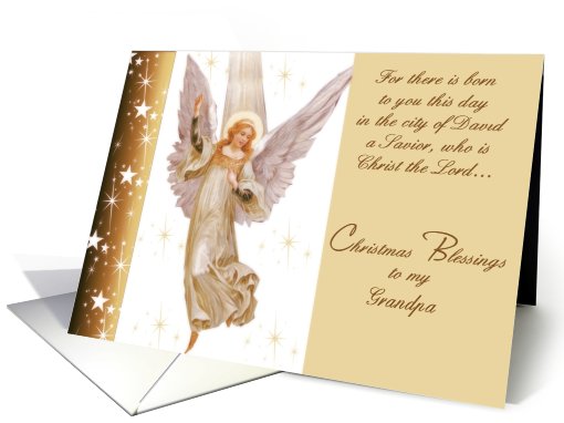 grandpa Luke 2:11 christmas blessings for there is born to... (488087)