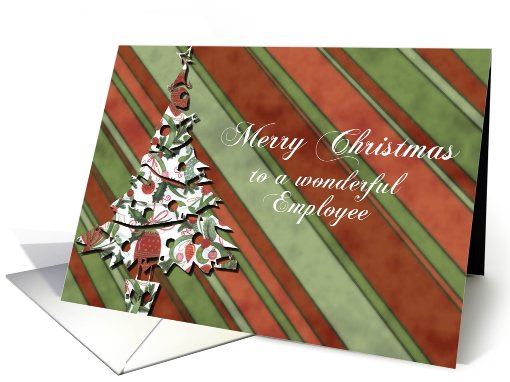 merry christmas to a wonderful employee green stripes... (488647)