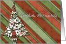 frhliche Weihnachten german merry Christmas green card
