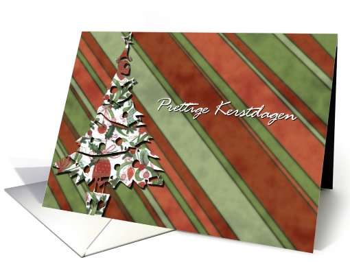 prettige kerstdagen dutch merry Christmas green card (489149)