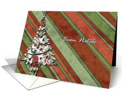 buon natale italian  merry Christmas green card (489161)
