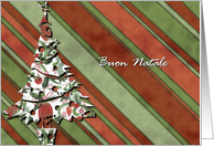 buon natale italian merry Christmas green card