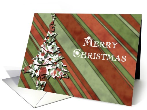 merry christmas christmas tree card (491099)